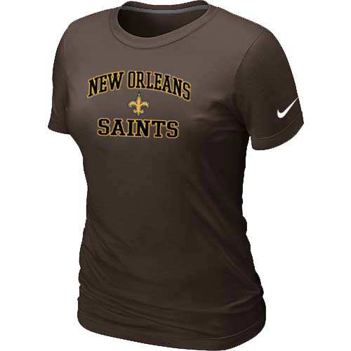 New Orleans Saints Women's Heart & Soul Brown T-Shirt,We sell and wholesale New Orleans Saints Women's Heart & Soul Brown T-Shirt on line form chian!