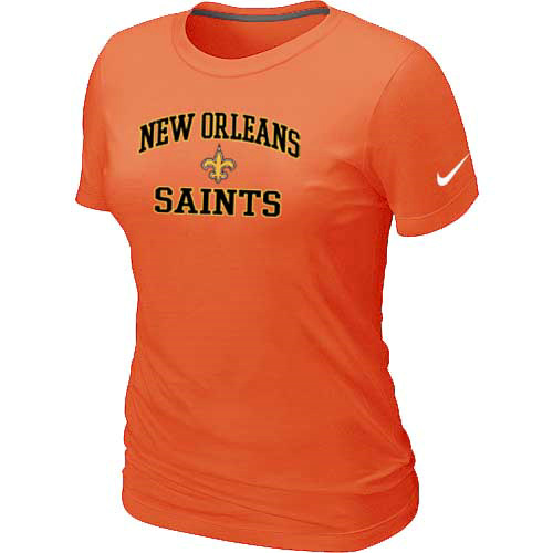 New Orleans Saints Women's Heart & Soul Orange T-Shirt,We sell and wholesale New Orleans Saints Women's Heart & Soul Orange T-Shirt on line form chian!