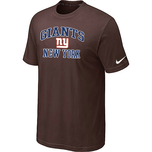 New York Giants Heart & Soul Brown T-Shirt,We sell and wholesale New York Giants Heart & Soul Brown T-Shirt on line form chian!