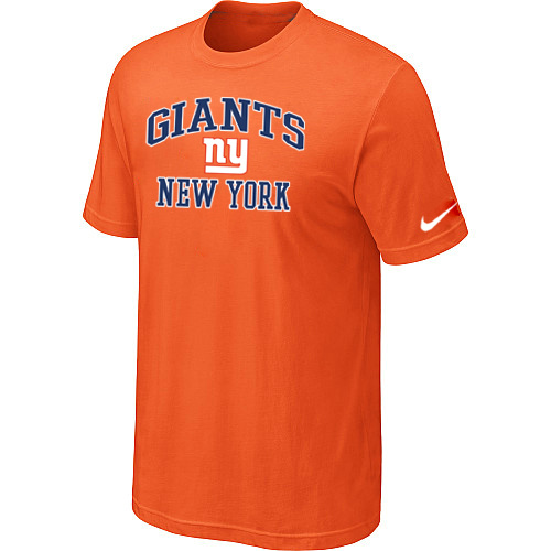 New York Giants Heart & Soul Orange T-Shirt,We sell and wholesale New York Giants Heart & Soul Orange T-Shirt on line form chian!