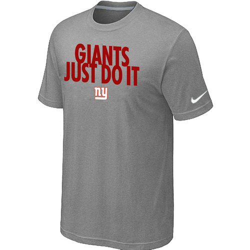New York Giants Just Do It L.Grey T-Shirt,We sell and wholesale New York Giants Just Do It L.Grey T-Shirt on line form chian!