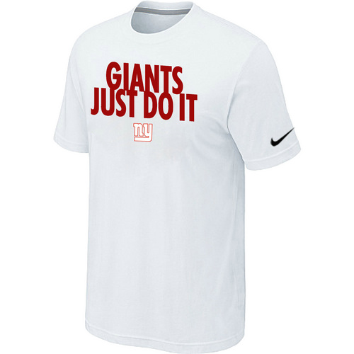 New York Giants Just Do It White T-Shirt,We sell and wholesale New York Giants Just Do It White T-Shirt on line form chian!