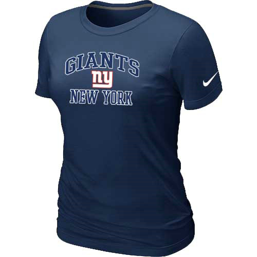 New York Giants Women's Heart & Soul D.Blue T-Shirt,We sell and wholesale New York Giants Women's Heart & Soul D.Blue T-Shirt on line form chian!