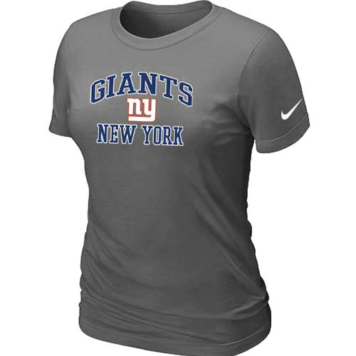 New York Giants Women's Heart & Soul D.Grey T-Shirt,We sell and wholesale New York Giants Women's Heart & Soul D.Grey T-Shirt on line form chian!