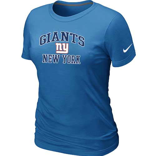 New York Giants Women's Heart & Soul L.blue T-Shirt,We sell and wholesale New York Giants Women's Heart & Soul L.blue T-Shirt on line form chian!