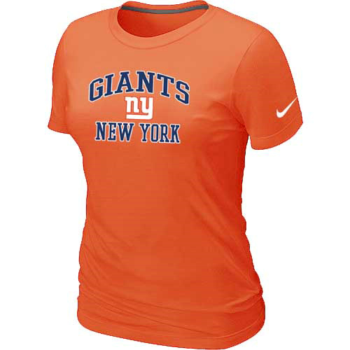 New York Giants Women's Heart & Soul Orange T-Shirt,We sell and wholesale New York Giants Women's Heart & Soul Orange T-Shirt on line form chian!