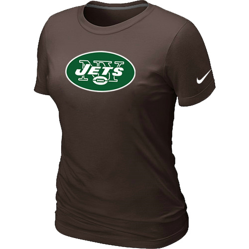 New York Jets Brown Women's Logo T-Shirt,We sell and wholesale New York Jets Brown Women's Logo T-Shirt on line form chian!