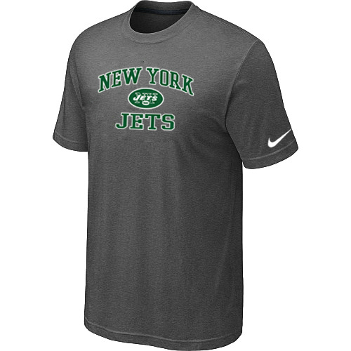 New York Jets Heart & Soul Dark grey T-Shirt,We sell and wholesale New York Jets Heart & Soul Dark grey T-Shirt on line form chian!