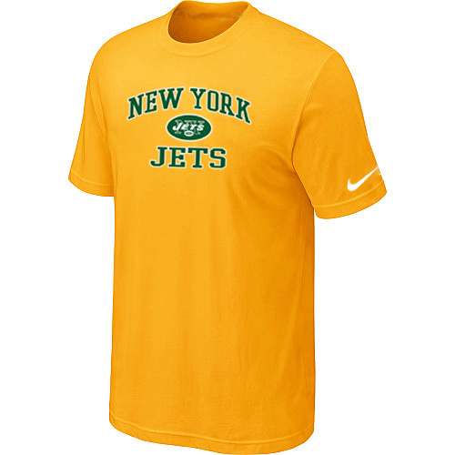 New York Jets Heart & Soul Yellow T-Shirt,We sell and wholesale New York Jets Heart & Soul Yellow T-Shirt on line form chian!