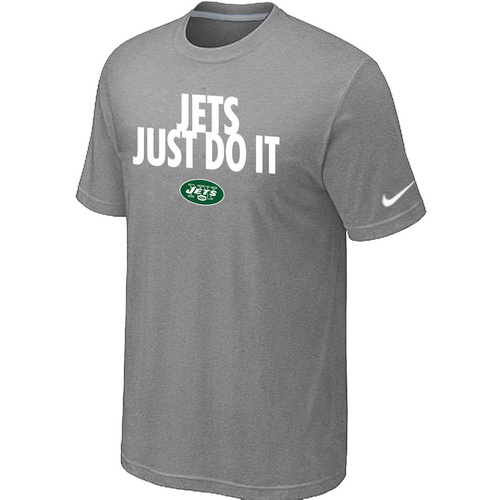 New York Jets Just Do ItL.Grey T-Shirt,We sell and wholesale New York Jets Just Do ItL.Grey T-Shirt on line form chian!