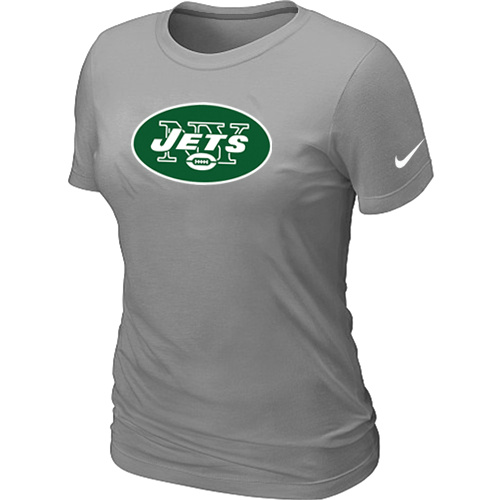 New York Jets L.Grey Women's Logo T-Shirt,We sell and wholesale New York Jets L.Grey Women's Logo T-Shirt on line form chian!