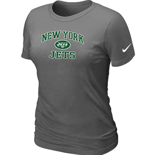 New York Jets Women's Heart & Soul D.Grey T-Shirt,We sell and wholesale New York Jets Women's Heart & Soul D.Grey T-Shirt on line form chian!