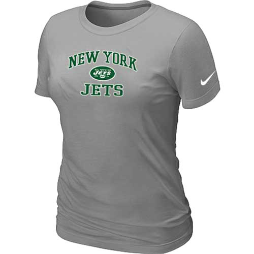 New York Jets Women's Heart & Soul L.Grey T-Shirt,We sell and wholesale New York Jets Women's Heart & Soul L.Grey T-Shirt on line form chian!