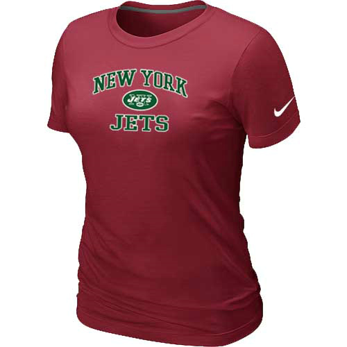 New York Jets Women's Heart & Soul Red T-Shirt,We sell and wholesale New York Jets Women's Heart & Soul Red T-Shirt on line form chian!