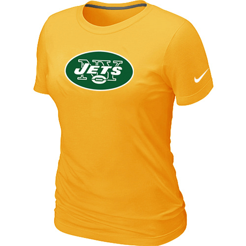 New York Jets Yellow Women's Logo T-Shirt,We sell and wholesale New York Jets Yellow Women's Logo T-Shirt on line form chian!