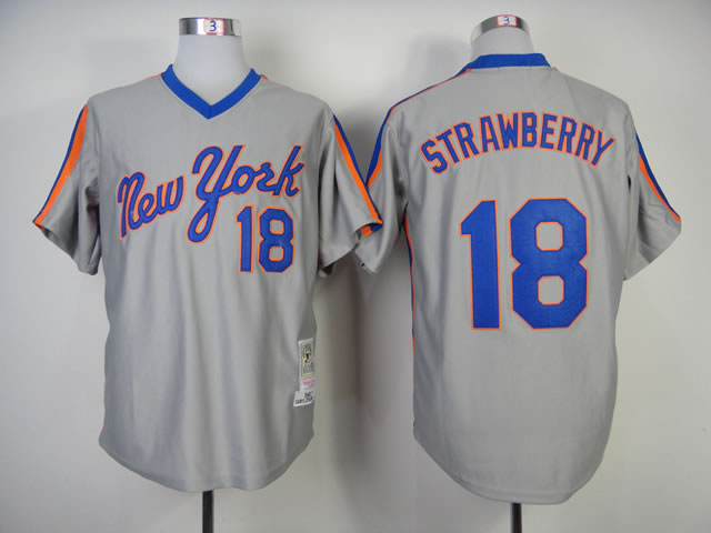 New York Mets #18 Strawberry Gray Throwback Jerseys,We sell and wholesale New York Mets #18 Strawberry Gray Throwback Jerseys on line form chian!