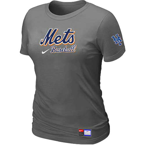 New York Mets Nike Women's D.Grey Short Sleeve Practice T-Shirt,We sell and wholesale New York Mets Nike Women's D.Grey Short Sleeve Practice T-Shirt on line form chian!