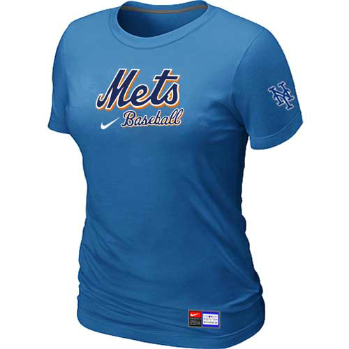 New York Mets Nike Women's L.blue Short Sleeve Practice T-Shirt,We sell and wholesale New York Mets Nike Women's L.blue Short Sleeve Practice T-Shirt on line form chian!