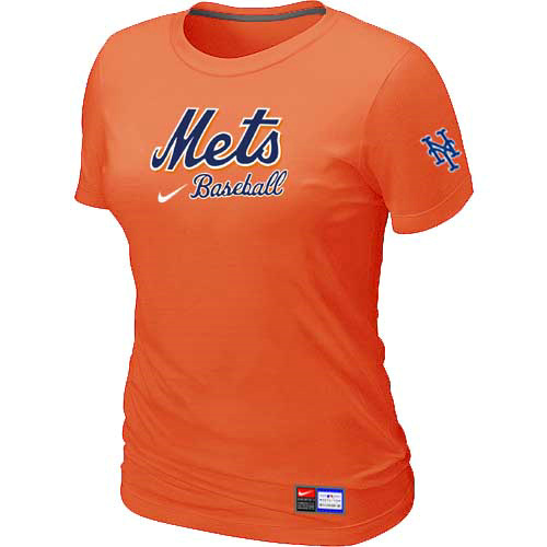 New York Mets Nike Women's Orange Short Sleeve Practice T-Shirt,We sell and wholesale New York Mets Nike Women's Orange Short Sleeve Practice T-Shirt on line form chian!