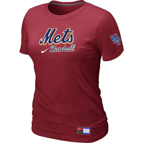 New York Mets Nike Women's Red Short Sleeve Practice T-Shirt,We sell and wholesale New York Mets Nike Women's Red Short Sleeve Practice T-Shirt on line form chian!