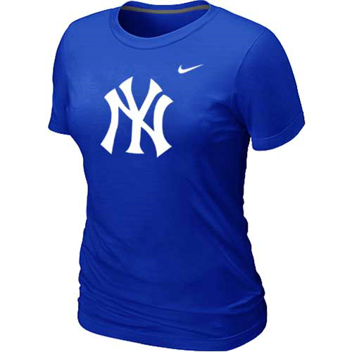 New York Yankees Heathered Blue Nike Women's Blended T-Shirt,We sell and wholesale New York Yankees Heathered Blue Nike Women's Blended T-Shirt on line form chian!