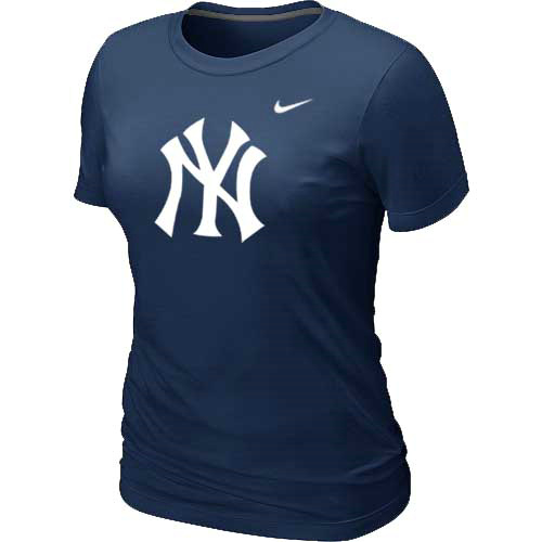 New York Yankees Heathered D.Blue Nike Women's Blended T-Shirt,We sell and wholesale New York Yankees Heathered D.Blue Nike Women's Blended T-Shirt on line form chian!