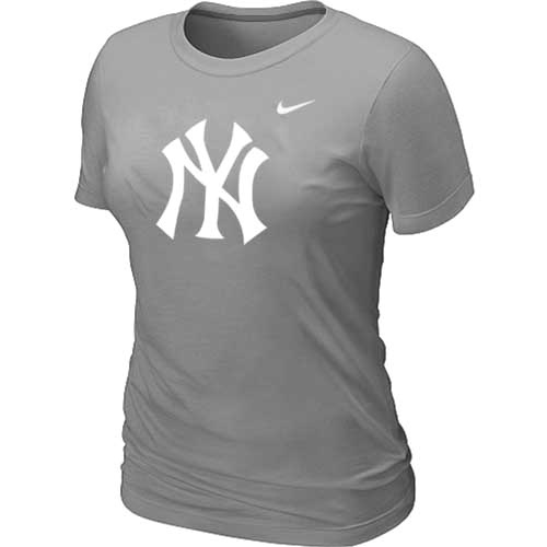 New York Yankees Heathered L.Grey Nike Women's Blended T-Shirt,We sell and wholesale New York Yankees Heathered L.Grey Nike Women's Blended T-Shirt on line form chian!