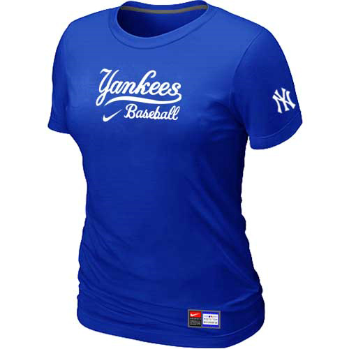 New York Yankees Nike Women's Blue Short Sleeve Practice T-Shirt,We sell and wholesale New York Yankees Nike Women's Blue Short Sleeve Practice T-Shirt on line form chian!