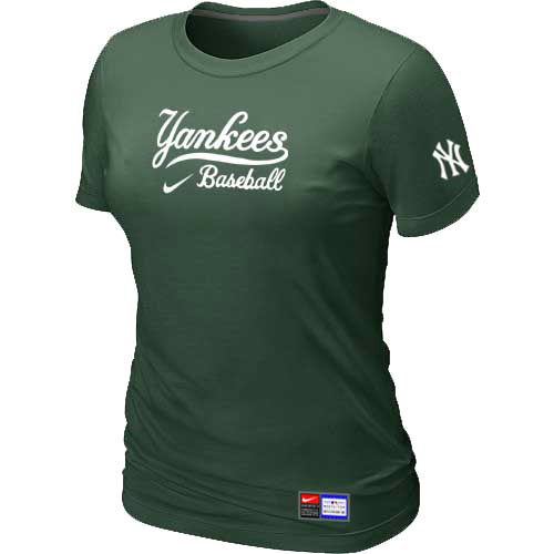 New York Yankees Nike Women's D.Green Short Sleeve Practice T-Shirt,We sell and wholesale New York Yankees Nike Women's D.Green Short Sleeve Practice T-Shirt on line form chian!