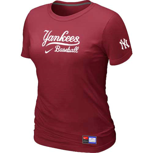 New York Yankees Nike Women's Red Short Sleeve Practice T-Shirt,We sell and wholesale New York Yankees Nike Women's Red Short Sleeve Practice T-Shirt on line form chian!