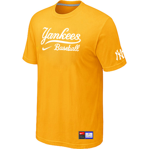 New York Yankees Yellow Nike Short Sleeve Practice T-Shirt,We sell and wholesale New York Yankees Yellow Nike Short Sleeve Practice T-Shirt on line form chian!