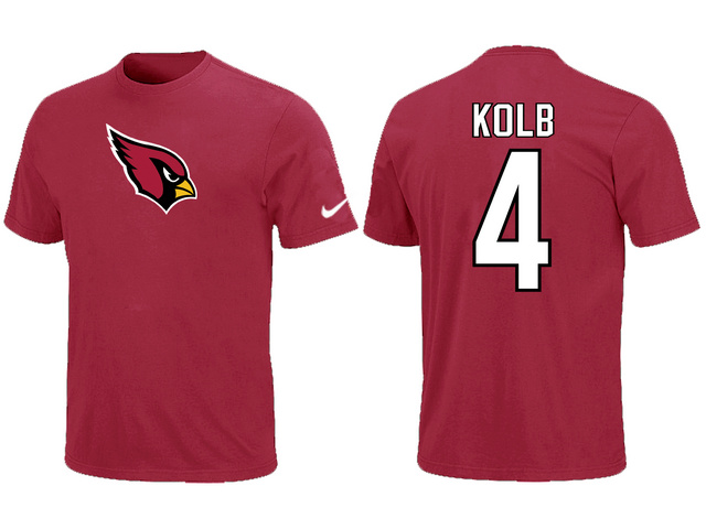 Nike Arizona Cardinals 4 Kolb Name & Number T-Shirt Red,We sell and wholesale Nike Arizona Cardinals 4 Kolb Name & Number T-Shirt Red on line form chian!