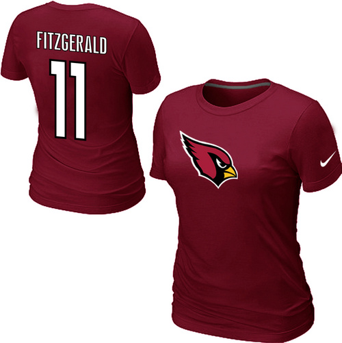 Nike Arizona Cardinals Larry Fitzgerald Name & Number Women's T-Shirt Red,We sell and wholesale Nike Arizona Cardinals Larry Fitzgerald Name & Number Women's T-Shirt Red on line form chian!