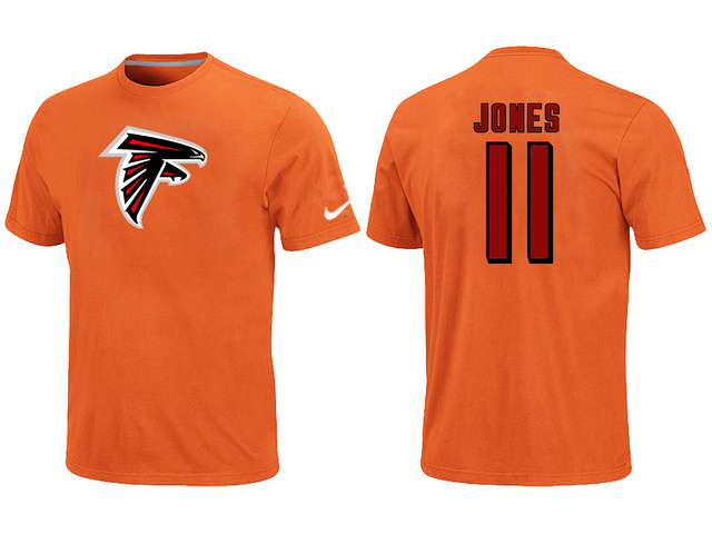 Nike Atlanta Falcons 11 Jones Name & Number T-Shirt Orange,We sell and wholesale Nike Atlanta Falcons 11 Jones Name & Number T-Shirt Orange on line form chian!