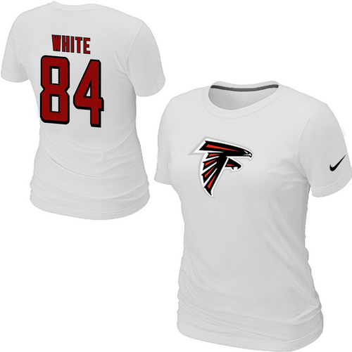 Nike Atlanta Falcons 84 white Name & Number Women's T-Shirt White,We sell and wholesale Nike Atlanta Falcons 84 white Name & Number Women's T-Shirt White on line form chian!