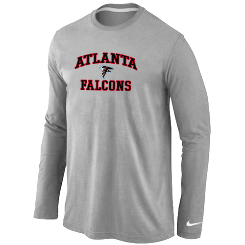 Nike Atlanta Falcons Heart & Soul Long Sleeve T-Shirt Gray,We sell and wholesale Nike Atlanta Falcons Heart & Soul Long Sleeve T-Shirt Gray on line form chian!