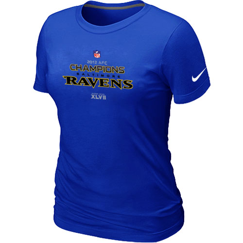 Nike Baltimore Ravens 2012 AFC Conference Champions Trophy Collection Long Women's Blue T-Shirt,We sell and wholesale Nike Baltimore Ravens 2012 AFC Conference Champions Trophy Collection Long Women's Blue T-Shirt on line form chian!
