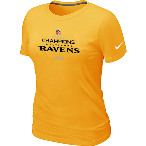 Nike Baltimore Ravens 2012 AFC Conference Champions Trophy Collection Long Women's Yellow T-Shirt,We sell and wholesale Nike Baltimore Ravens 2012 AFC Conference Champions Trophy Collection Long Women's Yellow T-Shirt on line form chian!