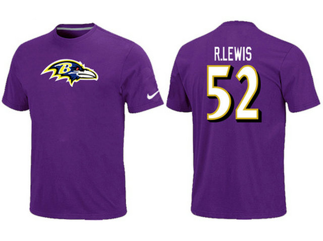 Nike Baltimore Ravens 52 R.LEWIS Name & Number T-Shirt- Purple,We sell and wholesale Nike Baltimore Ravens 52 R.LEWIS Name & Number T-Shirt- Purple on line form chian!