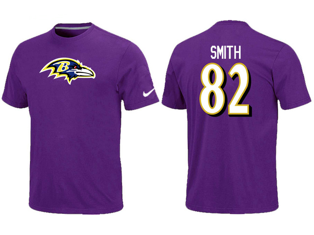 Nike Baltimore Ravens 82 Smith Name & Number T-Shirt,We sell and wholesale Nike Baltimore Ravens 82 Smith Name & Number T-Shirt on line form chian!