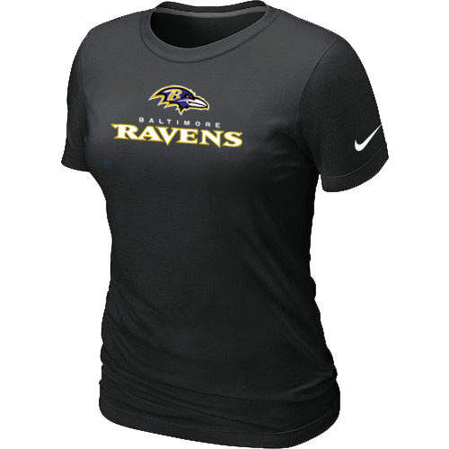 Nike Baltimore Ravens Authentic Logo Women's T-Shirt Black,We sell and wholesale Nike Baltimore Ravens Authentic Logo Women's T-Shirt Black on line form chian!