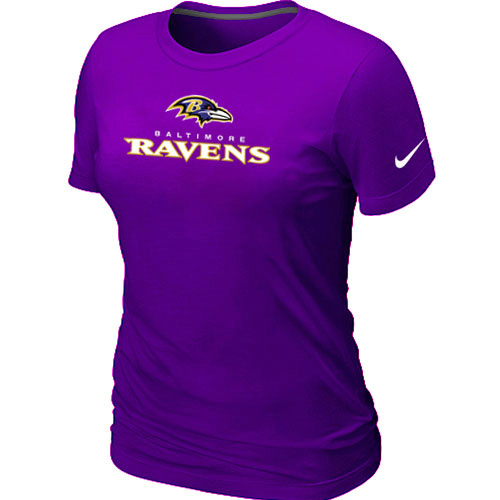 Nike Baltimore Ravens Authentic Logo Women's T-Shirt purple,We sell and wholesale Nike Baltimore Ravens Authentic Logo Women's T-Shirt purple on line form chian!