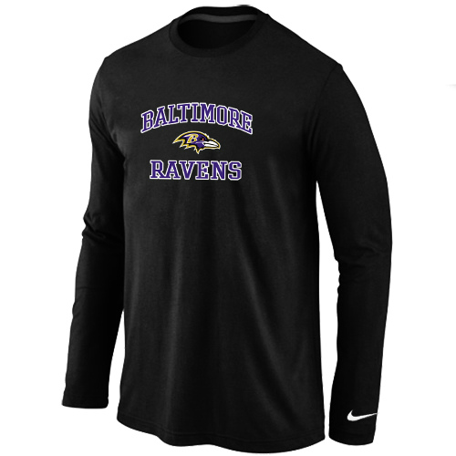 Nike Baltimore Ravens Heart & Soul Long Sleeve T-Shirt Black,We sell and wholesale Nike Baltimore Ravens Heart & Soul Long Sleeve T-Shirt Black on line form chian!
