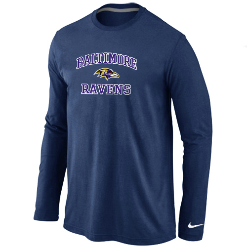 Nike Baltimore Ravens Heart & Soul Long Sleeve T-Shirt D.Blue,We sell and wholesale Nike Baltimore Ravens Heart & Soul Long Sleeve T-Shirt D.Blue on line form chian!