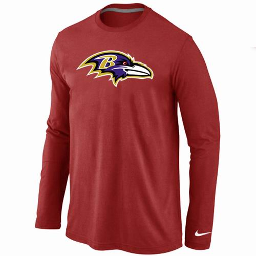 Nike Baltimore Ravens Logo Long Sleeve T-Shirt Red,We sell and wholesale Nike Baltimore Ravens Logo Long Sleeve T-Shirt Red on line form chian!