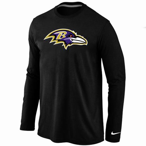 Nike Baltimore Ravens Logo Long Sleeve T-Shirt black,We sell and wholesale Nike Baltimore Ravens Logo Long Sleeve T-Shirt black on line form chian!