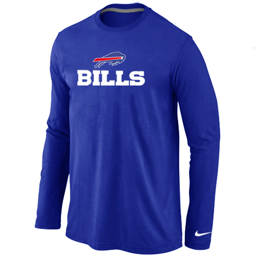 Nike Buffalo Bills Authentic Logo Long Sleeve T-Shirt Blue,We sell and wholesale Nike Buffalo Bills Authentic Logo Long Sleeve T-Shirt Blue on line form chian!