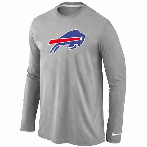 Nike Buffalo Bills Logo Long Sleeve T-Shirt Gray,We sell and wholesale Nike Buffalo Bills Logo Long Sleeve T-Shirt Gray on line form chian!