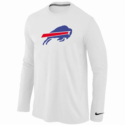 Nike Buffalo Bills Logo Long Sleeve T-Shirt White,We sell and wholesale Nike Buffalo Bills Logo Long Sleeve T-Shirt White on line form chian!