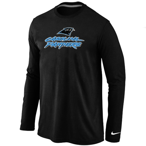 Nike Carolina Panthers Authentic Logo Long Sleeve T-Shirt Black,We sell and wholesale Nike Carolina Panthers Authentic Logo Long Sleeve T-Shirt Black on line form chian!